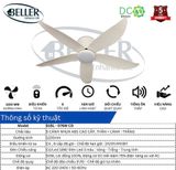  Quạt trần Beller 51BL – 076W CD 