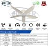 Quạt trần Beller 51BL – 076W CD
