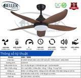  Quạt trần Beller 48BL – 988B 