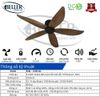 Quạt trần Beller 51BL – 074B KD