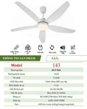  Quạt trần 5 cánh DCT Fan 143 