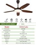  Quạt trần 5 cánh DCT Fan 810 