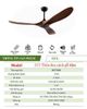  Quạt trần 3 cánh DCT Fan 217 - Gỗ nhạt 