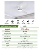  Quạt trần 3 cánh DCT 231 