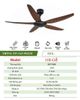  Quạt trần 5 cánh DCT Fan 168 