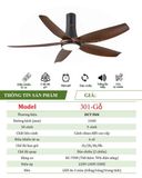  Quạt trần 5 cánh DCT Fan 301 Gỗ 