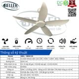  Quạt trần Beller 48BL – 988W KD 