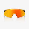 Kính thể thao | 100% AEROCRAFT Soft Tact Black HiPER® Red Multilayer Mirror Lens 