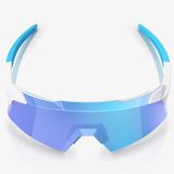  Kính thể thao | 100% AEROCRAFT Matte White HiPER® Blue Mirror 