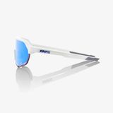  Kính thể thao | 100% S2 Matte White HiPER® Blue Multilayer Mirror Lens 