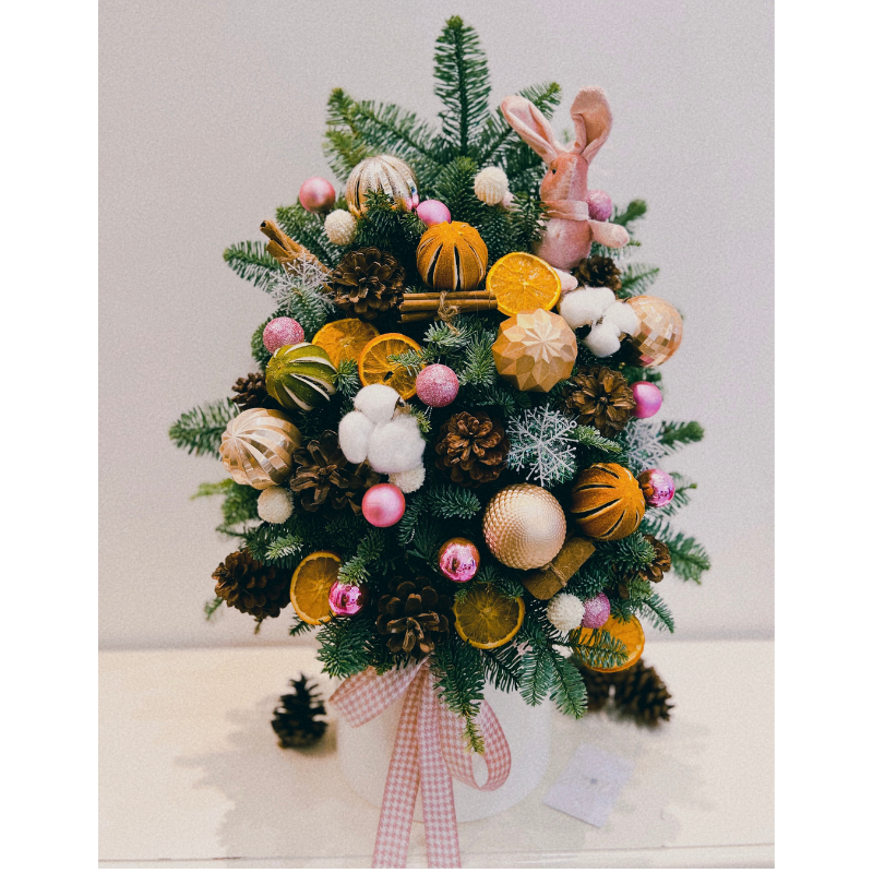CÂY THÔNG NOEL THỎ HỒNG