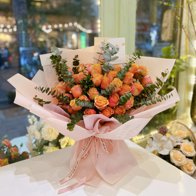 DIVYA - BÓ HOA HỒNG TƯƠI