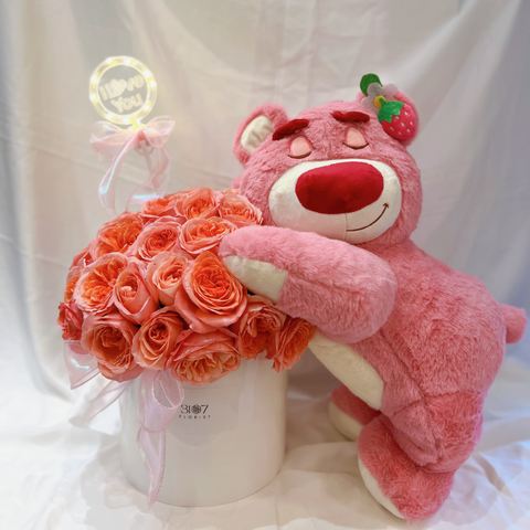  LOTSO - HỘP HOA GẤU DÂU 