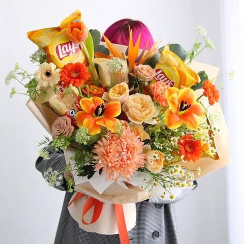 bó hoa bánh kẹo