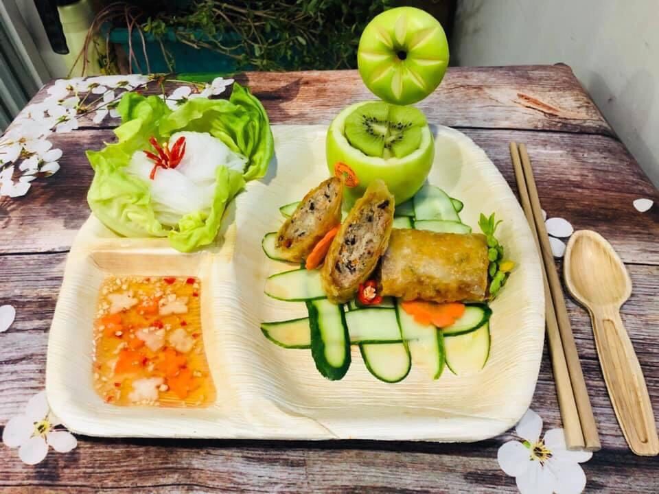  Set 10 khay cơm bằng mo cau 