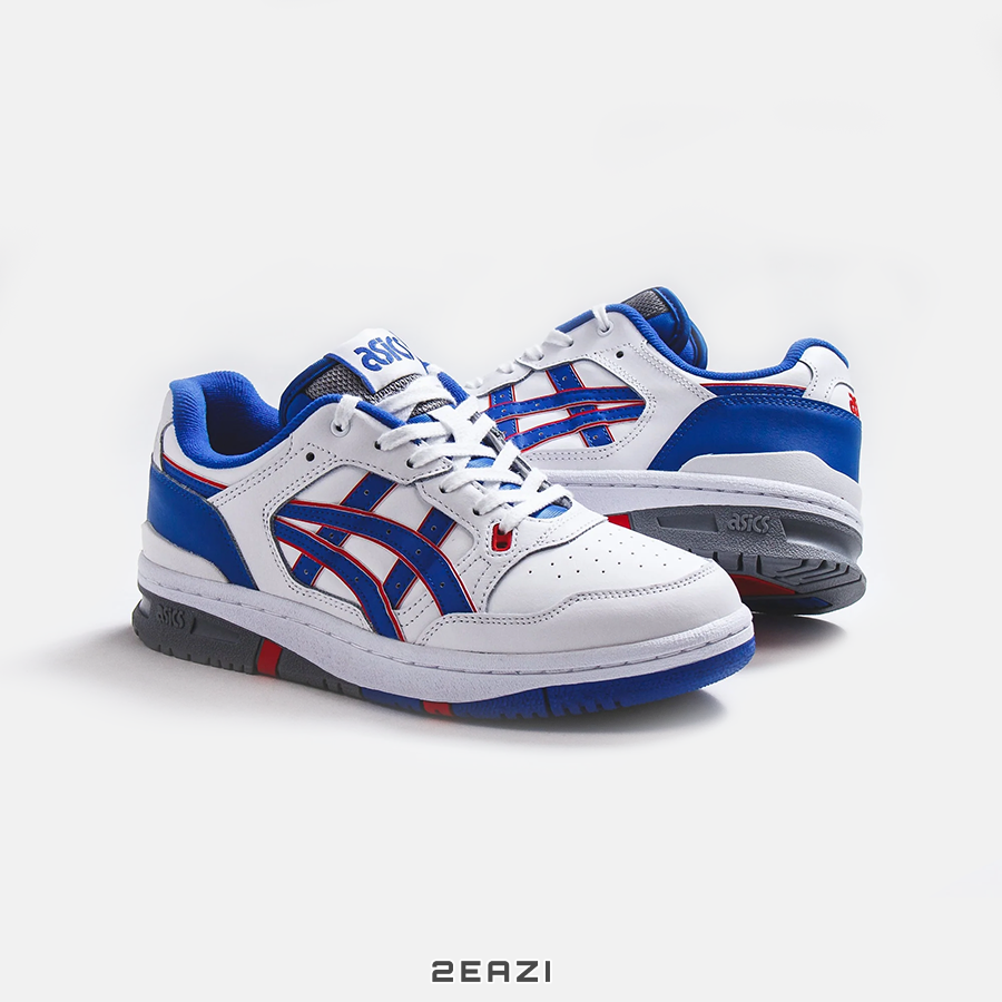  Giày Asics Unisex's EX89 Knicks 1201A476_101 Màu Trắng Phối Xanh 