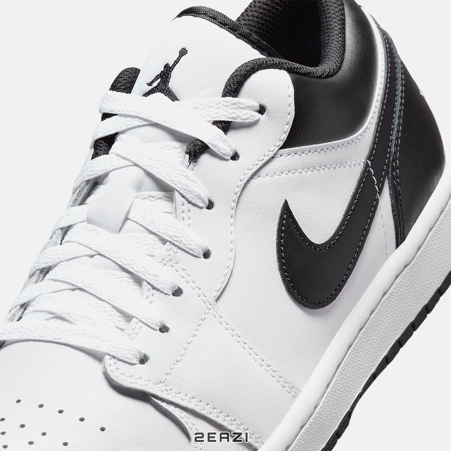  Giày Nike Air Jordan 1 Low White Black 553560-132 Mới Nhất Màu Trắng Đen 