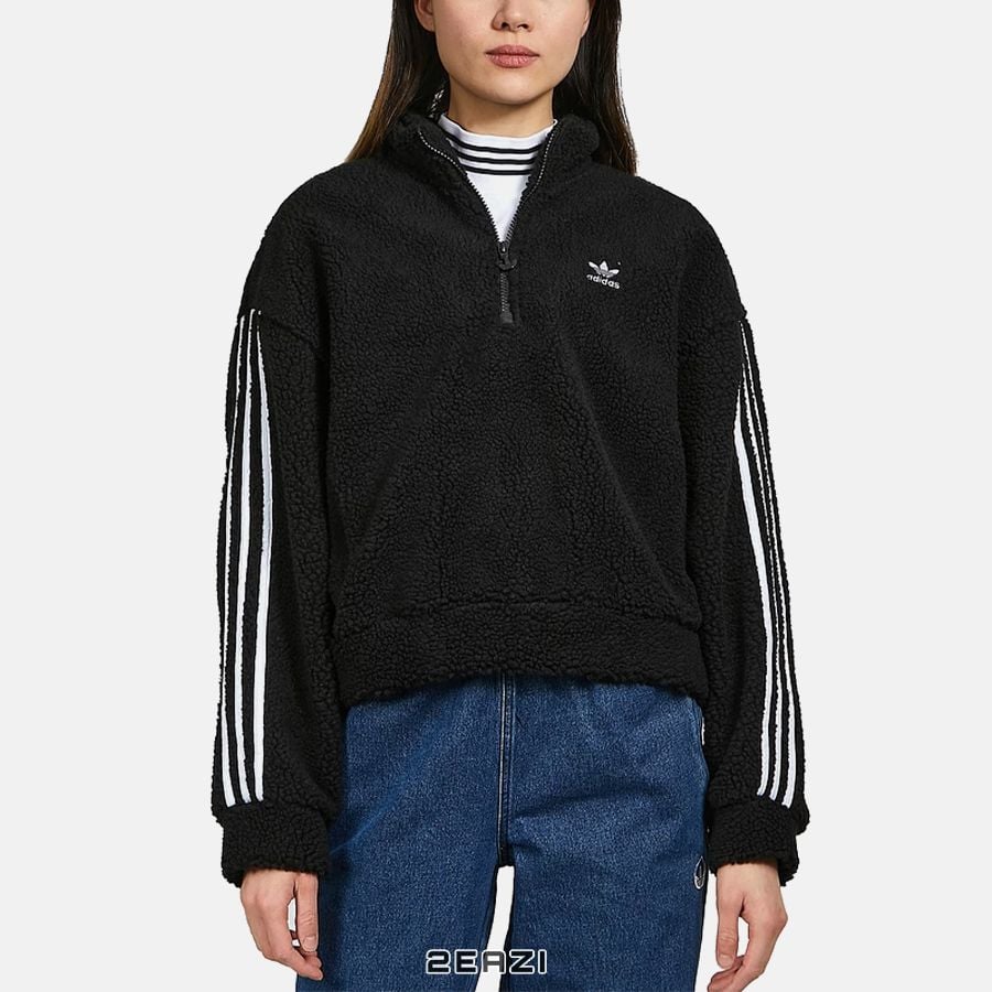  Áo khoác Adidas Women's Adicolor Classic Half Zip Sweatshirt HM2128 Màu Đen 