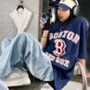 Áo MLB Varsity Boston Red Sox T-Shirt 3ATSV0233_43NYS Màu Xanh Navy