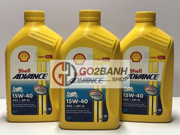Ax012 Shell Nhớt Shell Advance Ax5 15W40 xe số – Go2banh.com