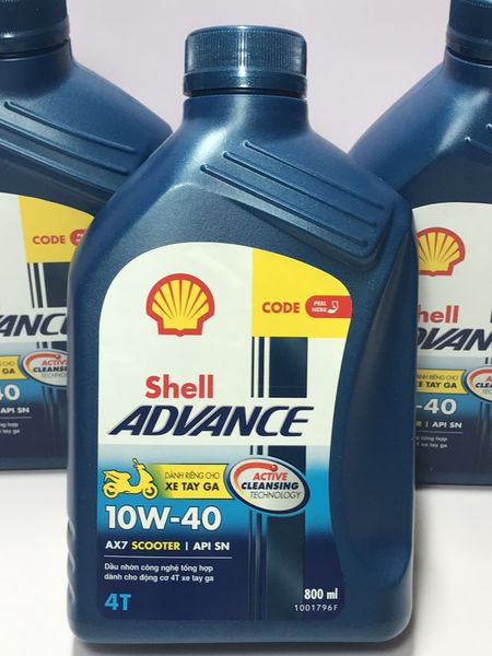Nhớt Shell Advance Ax7 10W40 0.8L xe tay ga – Go2banh.com