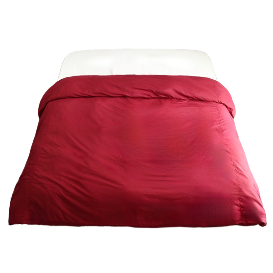  Vỏ chăn mền Premium Cotton đỏ bordeaux 
