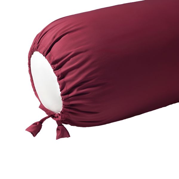  Vỏ gối ôm Premium Cotton đỏ bordeaux 