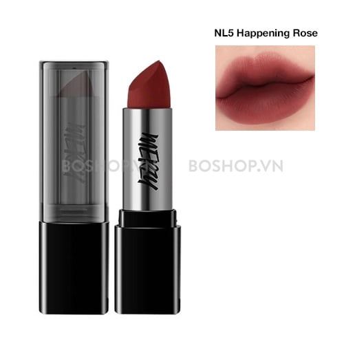  Son Merzy vỏ đen 05 Happening Rose 