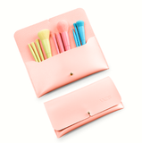  Bộ Cọ Vacosi Candy Puffy BC34 10 Cây + Ví Hồng 