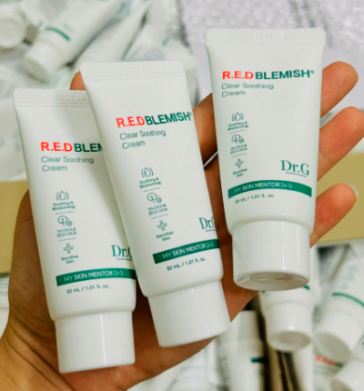  Kem Dưỡng Dr.G Red Blemish Clear Soothing Cream Unbox 30ml 