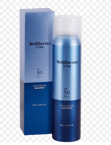  Xịt Chống Nắng tinh Thể bạc hà Wellderma G Plus 180ml 