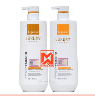  Cặp Gội Xả Olexrs Hair Salon Luxury Argan Oil & Pearl Essence 500ml*2 