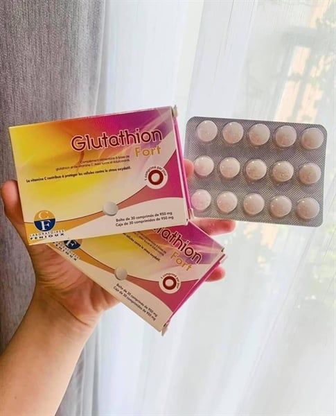  Viên Ngậm Trắng Da Glutathion Fort 30 Viên 