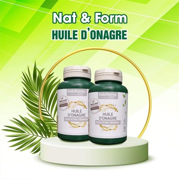  Viên Uống Tinh Dầu Hoa Anh Thảo Nat&Form Huile D'Onagre 200 viên 