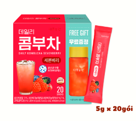  Trà Kombucha Sevenberry Vị Mâm Xôi 20 Gói (20*5g) 