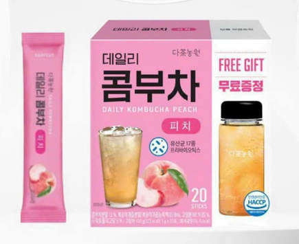  Nước Uống Kombucha hương Đào 20 gói 