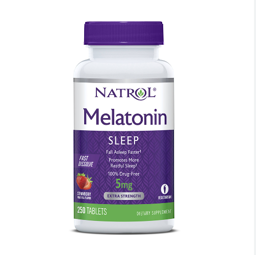  Viên ngậm ngủ ngon NATROL Melatonin Sleep 5mg 250 viên 