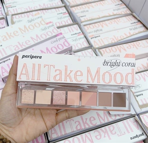  Bảng Phấn Mắt Peripera All Take Mood 03 Bright Coral 6g 