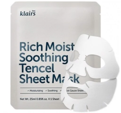  Mặt nạ Klairs Rich Moist Soothing tencel sheet mask 25ml 