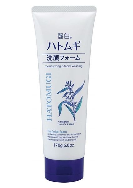  Sữa rửa mặt Hatomugi Moisturizing (trắng) 170g 