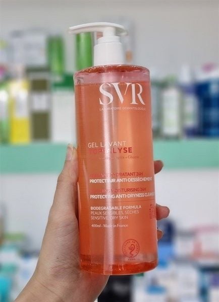  SỮA RỬA MẶT VÀ TẮM KHÔNG CHỨA XÀ PHÒNG, GIÚP LÀM SẠCH, DƯỠNG ẨM DA TOPIALYSE GEL LAVANT SVR 400ML 