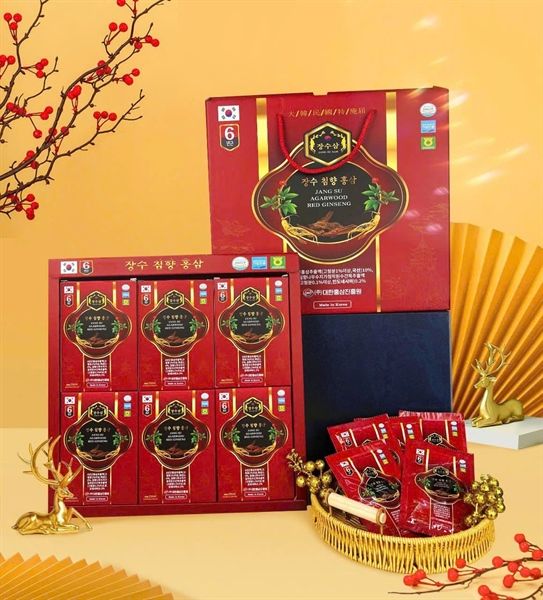  Set Hồng Sâm Trầm Hương Jang Su Agarwood Red Ginseng (30 gói) 