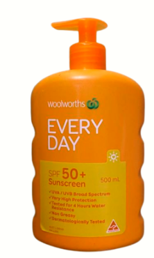  Kem chống nắng body Woolworths Suncreen SPF50+ 500ml 