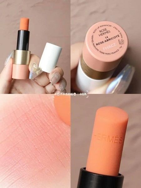  Son Dưỡng Hermes Rosy Lip Enhancer #14 Rose Abricote 4g 