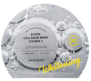  Mặt Nạ Banobagi super collagen mask vitamin C Whitening (bạc) 30g 