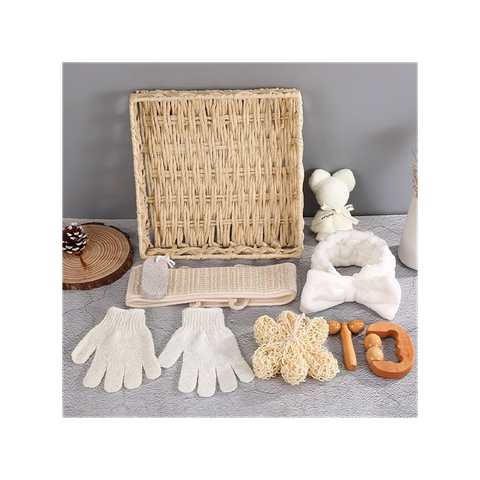  Bộ quà tặng giỏ tắm làm sạch và chăm sóc da 8 món 