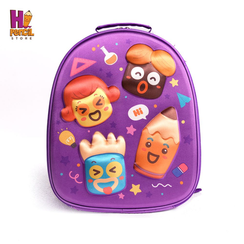  Balo Nhà Bút - Tím 