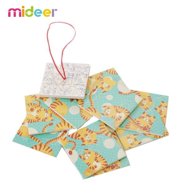  Xếp Hình Mini Mèo Con & Cuộn Len 