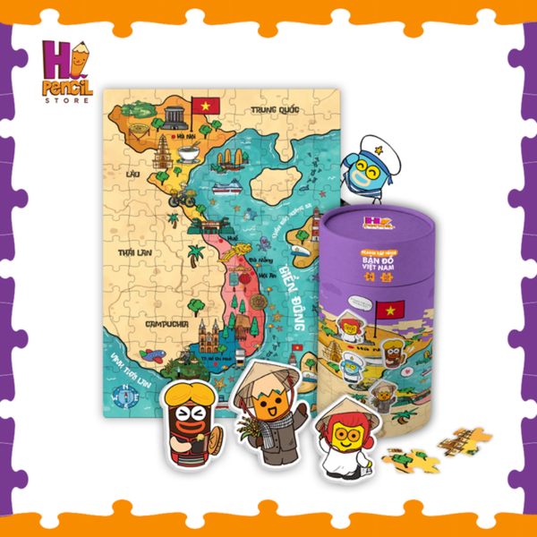  Bộ Xếp Hình Nhà Bút Bản Đồ Việt Nam 