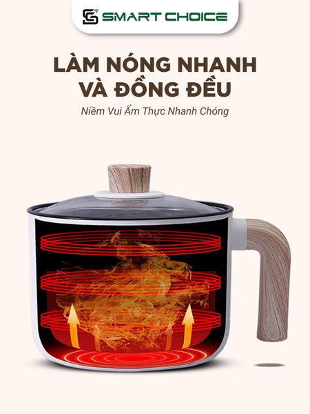 Bộ Nồi Inox Liền Khối, Bộ Nồi SmartChoice SCG-BN003 – Bộ 3 Món 
